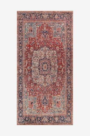 KM Home - Pestävä matto Amber - Punainen - Muovimatot - 80X150 - - Homeroom