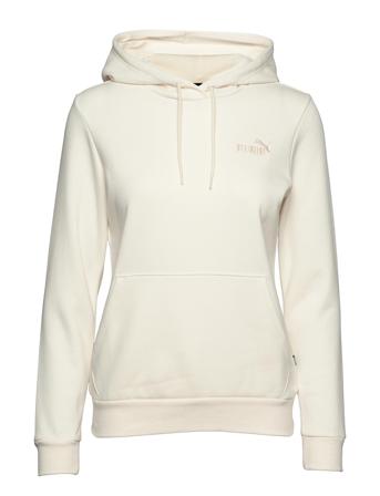 Ess+ Embroidered Hoodie Fl Huppari Kermanvärinen PUMA