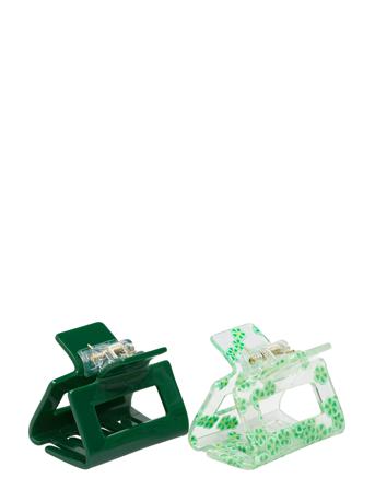 Summer Sa Claw 2 Pack Accessories Hair Accessories Hair Claws Vihreä Becksöndergaard