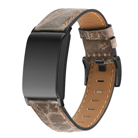 Rem til Whoop 4.0, ægte læder til mænd og kvinder (mørk kaffe)