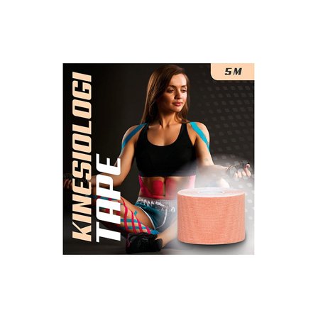 Jasper Kinesiologi Tape 5 cm (5 meter) Beige, Medicin & Pleje, Støttebind, Kinesiotape