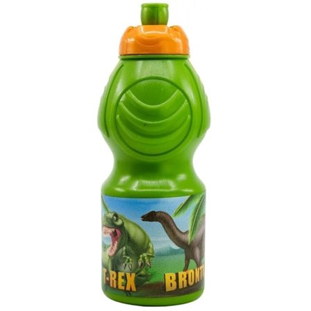 Dinosaurie Vattenflaska/Sportflaska för Barn 400ml Grön