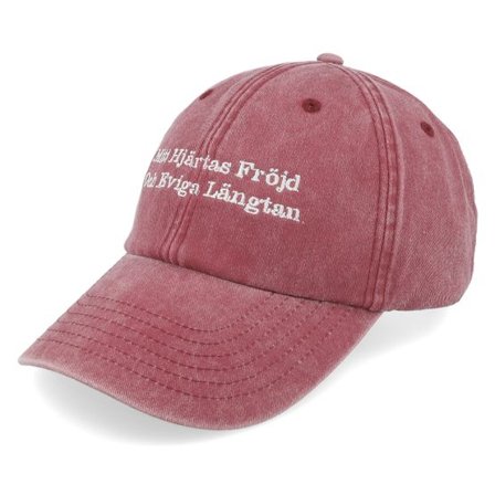Scenes - Röd unconstructed Keps - Mitt Hjärtas Fröjd & Eviga Längtan Red Dad Cap @ Hatstore