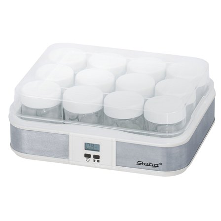Steba Yoghurtmaskin med 12 glass - Kjøp kjøkkenmaskin hos Bakeren og Kokken' - 'Hvit
