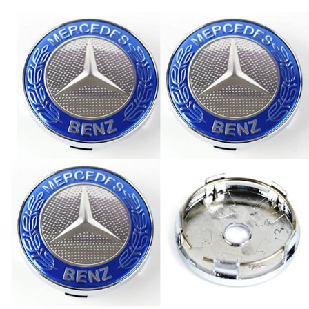 Mercedes centrumkåpor till fälgarna 60mm passar 57mm hål 4-pack