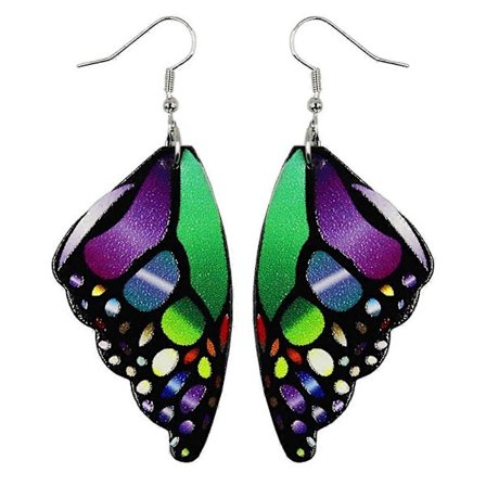 Fjärilsvingar Hängande Örhängen Hängande Örhängen Berlock Örhängen Damsmycken [DB]