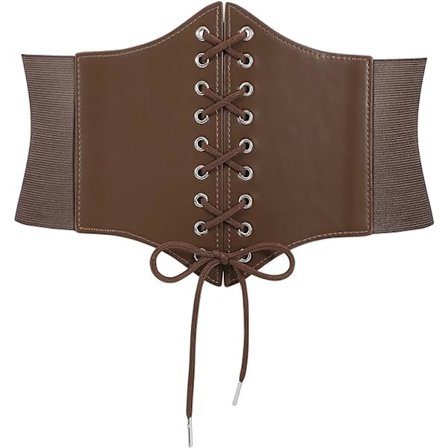 Dame Elastisk Kostume Talje Bælte Snørebånd Bundet Waspie Korset Bælter til Kvinder 73cm