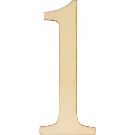 Set med 12 tränummer - ARTEMIO - 10 cm - Olackerad FSC - Bordsdekoration - Blandat