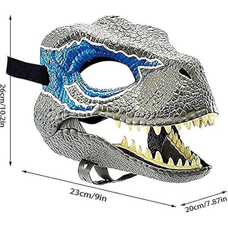 Halloween Party Cosplay Mask Simulering Jurassic Dinosaur Mask