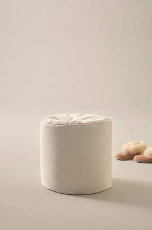 Jotex - Sittepuff, Diameter 40 Cm Naturhvit - IBIZA - Kjøp Puter & sitteputer hos Jotex