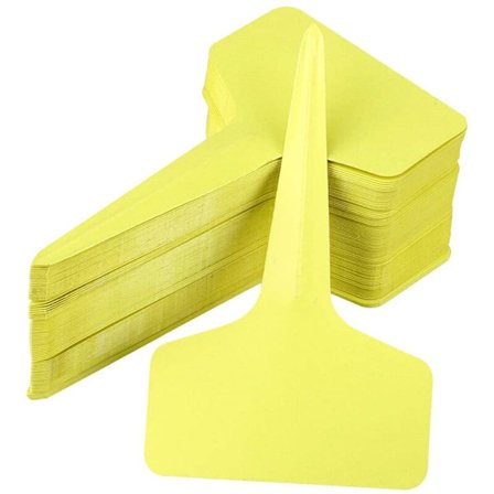 100x Muoviset kasvien nimilaput 6x10cm Taimilaput kasvihuoneelle