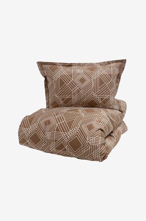 Turiform - Vuodevaatesetti Lewis - Ruskea - Pussilakanasetit - 150X210 - - Homeroom