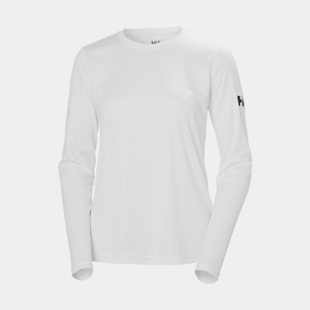 UV-tröja långärmad Helly Hansen Tech Crew Long Sleeve 2.0 White, dam, Small