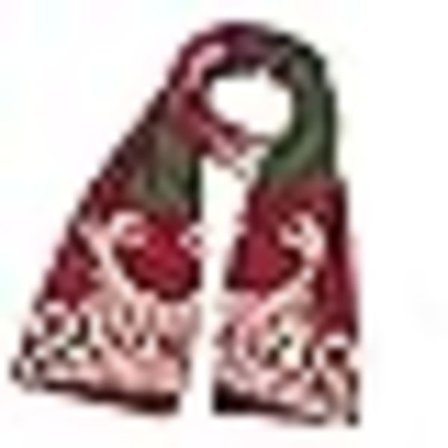 Skjerf Vinter Skjerf Dame Herre Skjerf Reinsdyr Snøfnugg Strikket Skjerf