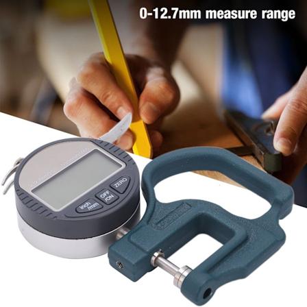 0-12,7 mm Elektroninen Paksuusmittari 0,01 mm Digitaalinen Paksuusmikrometrin Mittaus Nahalle