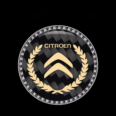 Tvåpack klistermärken för start- och stoppknappar för bilmotorer (Citroen)