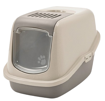 Savic - Kattetoalett Nestor Happy Planet - Mokka Granitt 56 x 39 x 38,5 cm - Katt - Kattedo & kattetoalett - Kattedo & kattetoalett med tak - ZOO.no