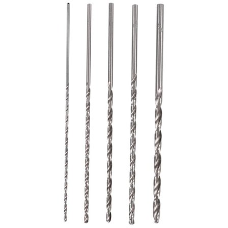 5 stk. Ekstra lange 150 mm HSS spiralbor 2 mm 3 mm 3,5 mm 4 mm 5 mm lige skaft snegle træ metal boreværktøj