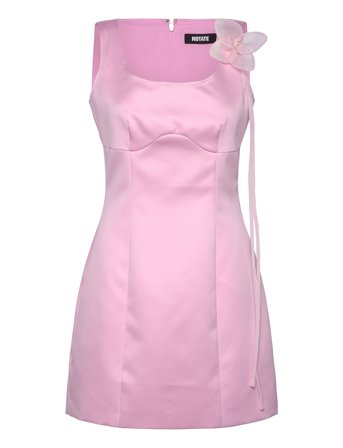 ROTATE Birger Christensen | Satin Flower Dress | 38