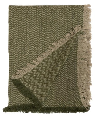 Halvor Bakke Asima Ullpledd Grønn 120x200