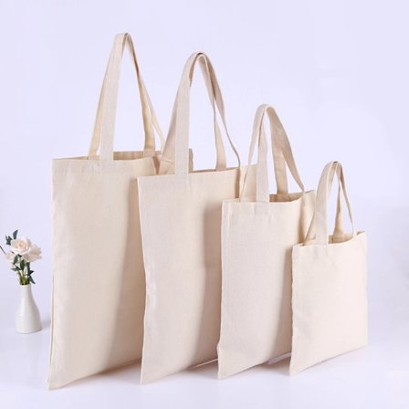 5 pcs black/white/beige High-Quality Women Men Handbags Canvas Tote bags Reusable Cotton grocery shopping bag Eco Foldable