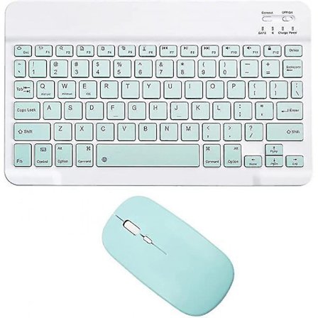 10 tums trådlöst Bluetooth-tangentbord och mus kompatibelt med Ipad Air Pro