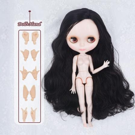 Neo Blyth Doll Customized NBL Shiny Face, 1/6 OB24 BJD Blyth Doll Custom Blyth Dolls for Girl, Present för Collection NBL09 HNBL19