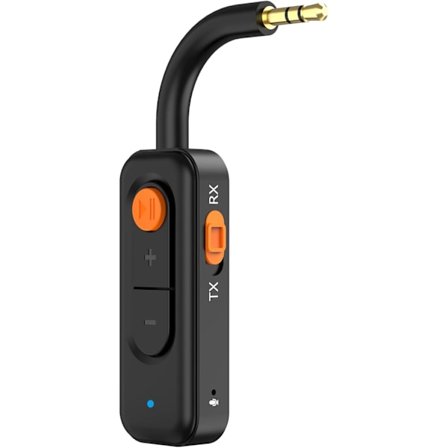 Bluetooth Sändare Mottagare 2-i-1 Bluetooth 5.4 Ljudadapter, Mini Trådlös 3.5mm AUX Bluetooth Adapter