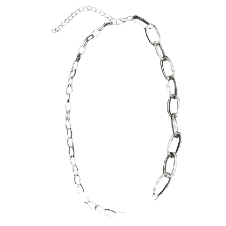 Complement Halsband Med Kedja I Olika Tjocklek Dam Silver