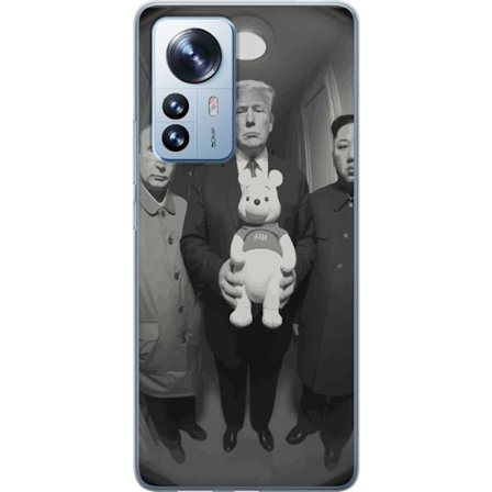 Yhteensopiva Puhelinkuori Xiaomi Xiaomi 12 Pro Mustavalkoinen taideteos surrealistisella poliittisella symboliikalla ja odottamattomalla kontrastilla,