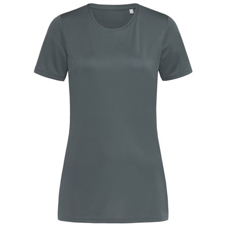 Stedman Dam/Dam Active Sport T-shirt L Granitgrå