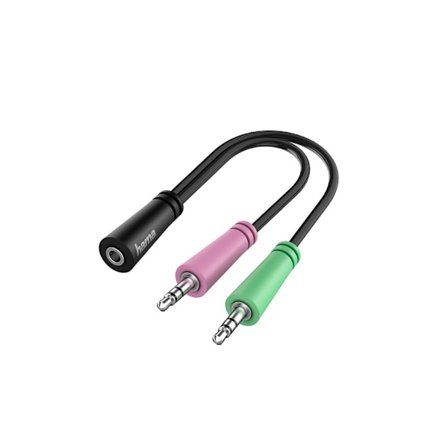 Adapter Audio 3.5 Hona till 2x 3.5 Hane