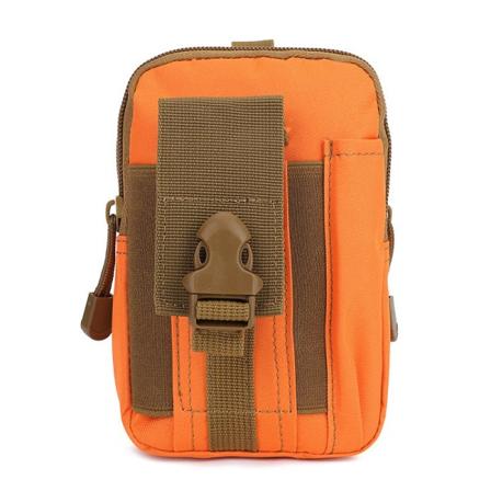 Miehet naiset Fanny Pack vyölaukku vuorikiipeily naamiointi vedenpitävä ulkourheilu Tactical matkapuhelinlaukku miehille Orange