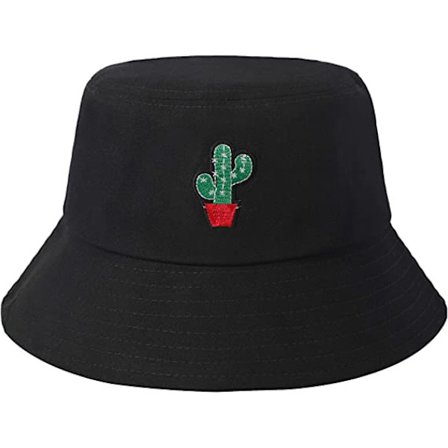 Hink i bomull, sommarfiskehatt för kvinnor och män, (kaktus