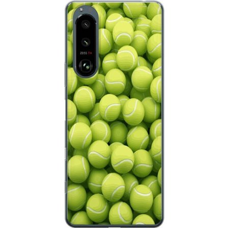 Kompatibel Mobilcover til Sony Sony Xperia 5 III Mønster af grønne tennisbolde i høj detalje, sporty motiv med gentagende tekstur og stærke farver