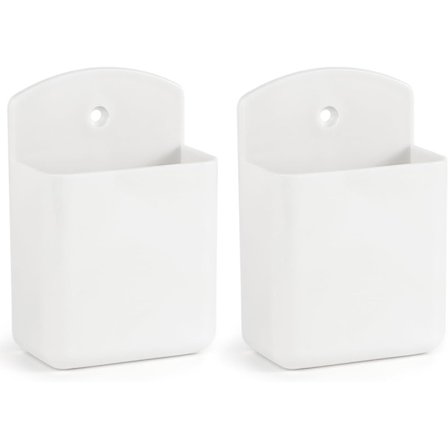 2 stk. Fjernkontrollholder Veggfeste, TV-kontrollholder, Selvklebende Fjernkontrollholder, Vegg Pennholder Oppbevaringstilbehør for Hjemmekontor Skole