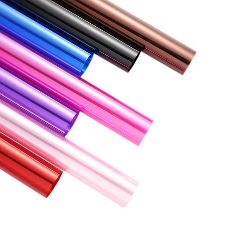 20 stk. 56cm-58cm gennemsigtig cellofanindpakning 7 farver vandtæt cellofanindpakning til blomsterbuketindpakning kunst og håndværk tilfældig farve