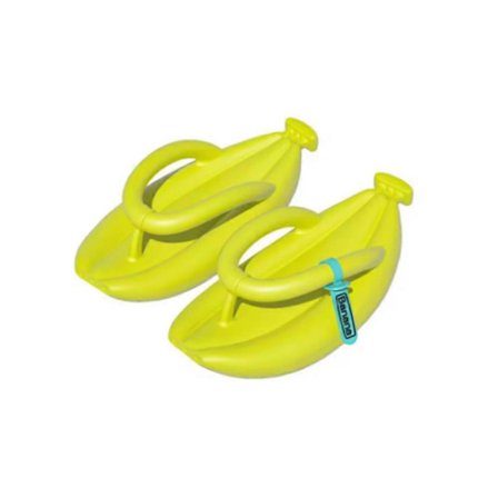 Flip-flops med banandesign for kvinner og menn, sommernyhet, tykksålede slippers, plattform, sklisikre sandaler, badesko for par