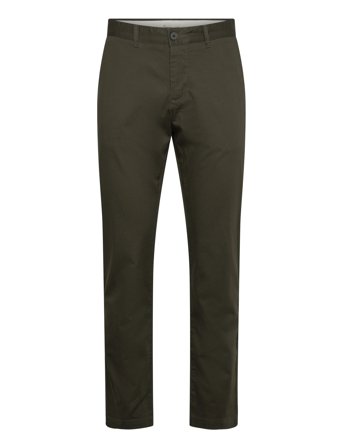 Knowledge Cotton Apparel Chuck Regular Canvas Pants - Khaki green - 31 x 32