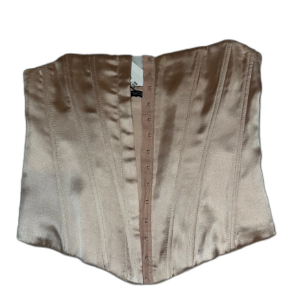 Champagnefärgad satin korsett från Zara