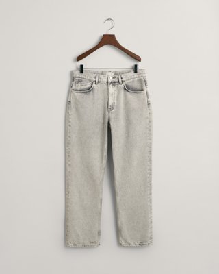 GANT - Relaxed fit jeans til ungdom til herre grey worn in