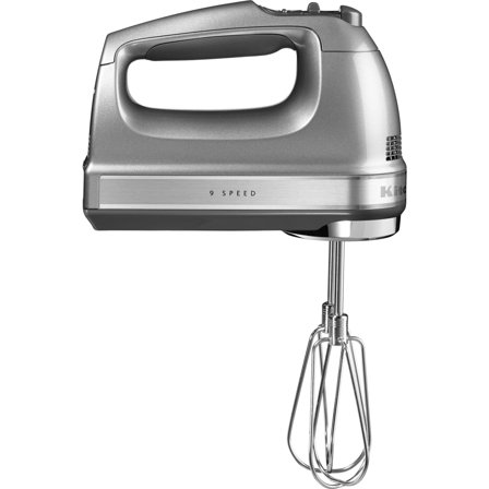Kitchenaid Håndmikser 9 hastigheter Contour Silver - Kjøp kjøkkenmaskin hos Bakeren og Kokken' - 'Kontur sølv