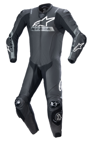 Kombinezon Jednoczęściowy Skórzany Alpinestars Missile V2 Ward Czarny/Metaliczny szary 52