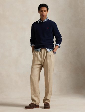 Polo Ralph Lauren Cotton Crewneck Sweater - Navy - XL