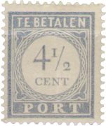 Holland 1912-1920 - Portomærker NVPH P50 - Postfrisk