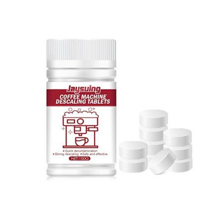 Jaysuing Rengöringstabletter för Kaffemaskin, Rengöring av Kaffemaskin, Rengöring av Kaffefläckar, Underhåll, Silrengöring, Brustabletter 100g