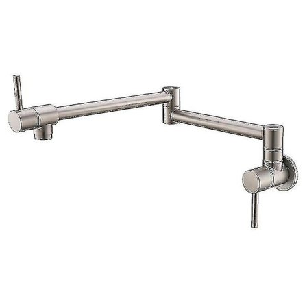 Veggmontert rosegullfarget pottefyller sammenleggbar kjøkkenkran