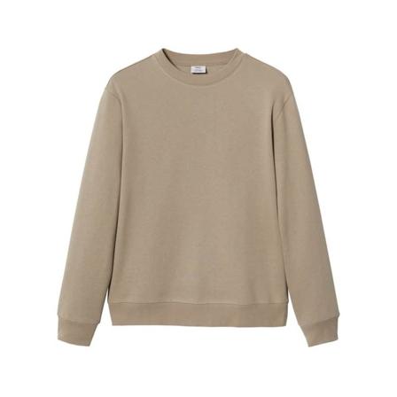 Mango Trøje i bomuldsfrotté Brun, Herre Sweatshirts
