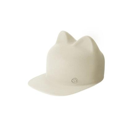 Maison Michel, Jamie HAT Wit, Dames, Maat:M