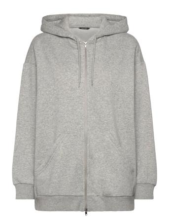 Over D Hoodie Tops Sweatshirts & Hoodies Hoodies Grey Monki